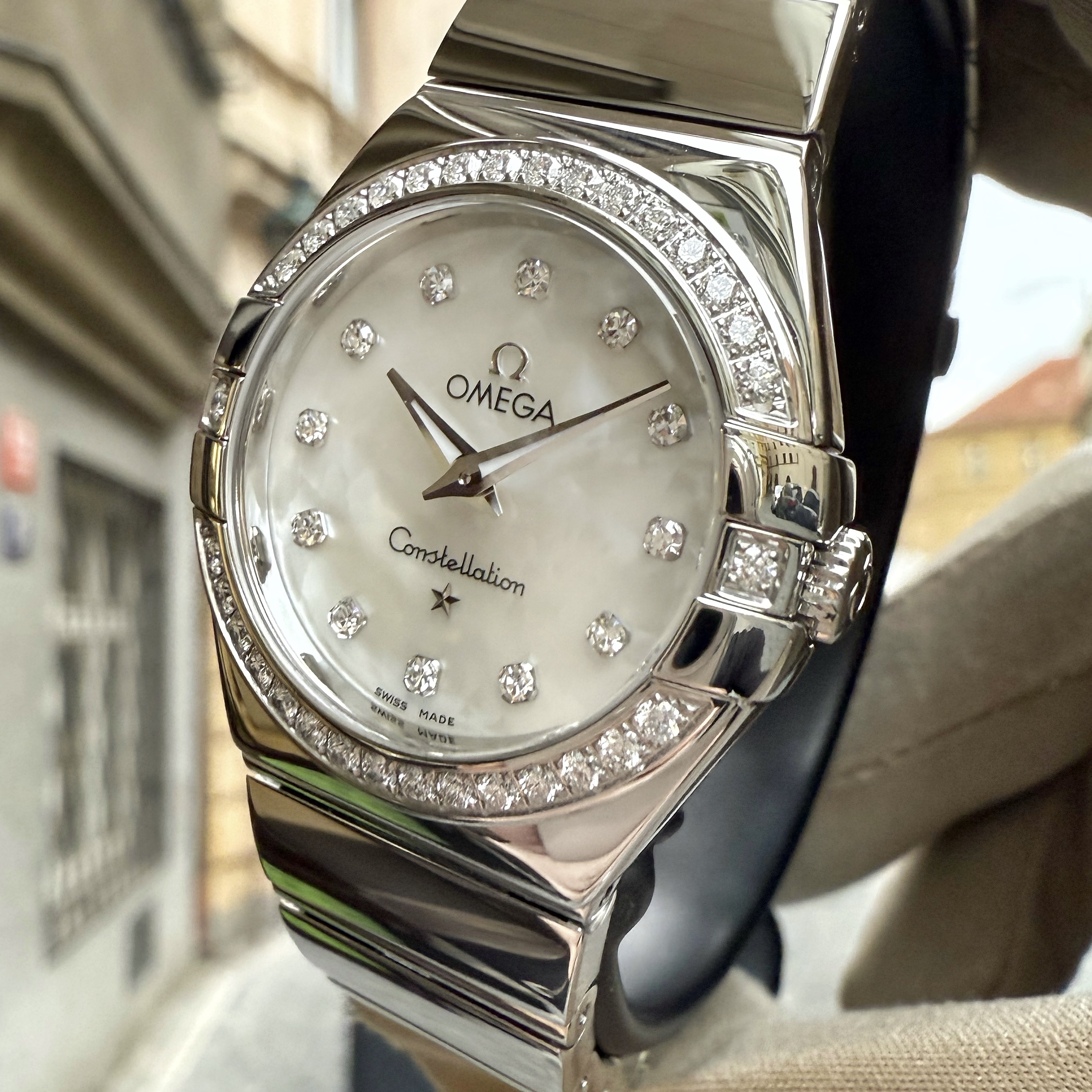 Omega Constellation Mother of Pearl Diamonds