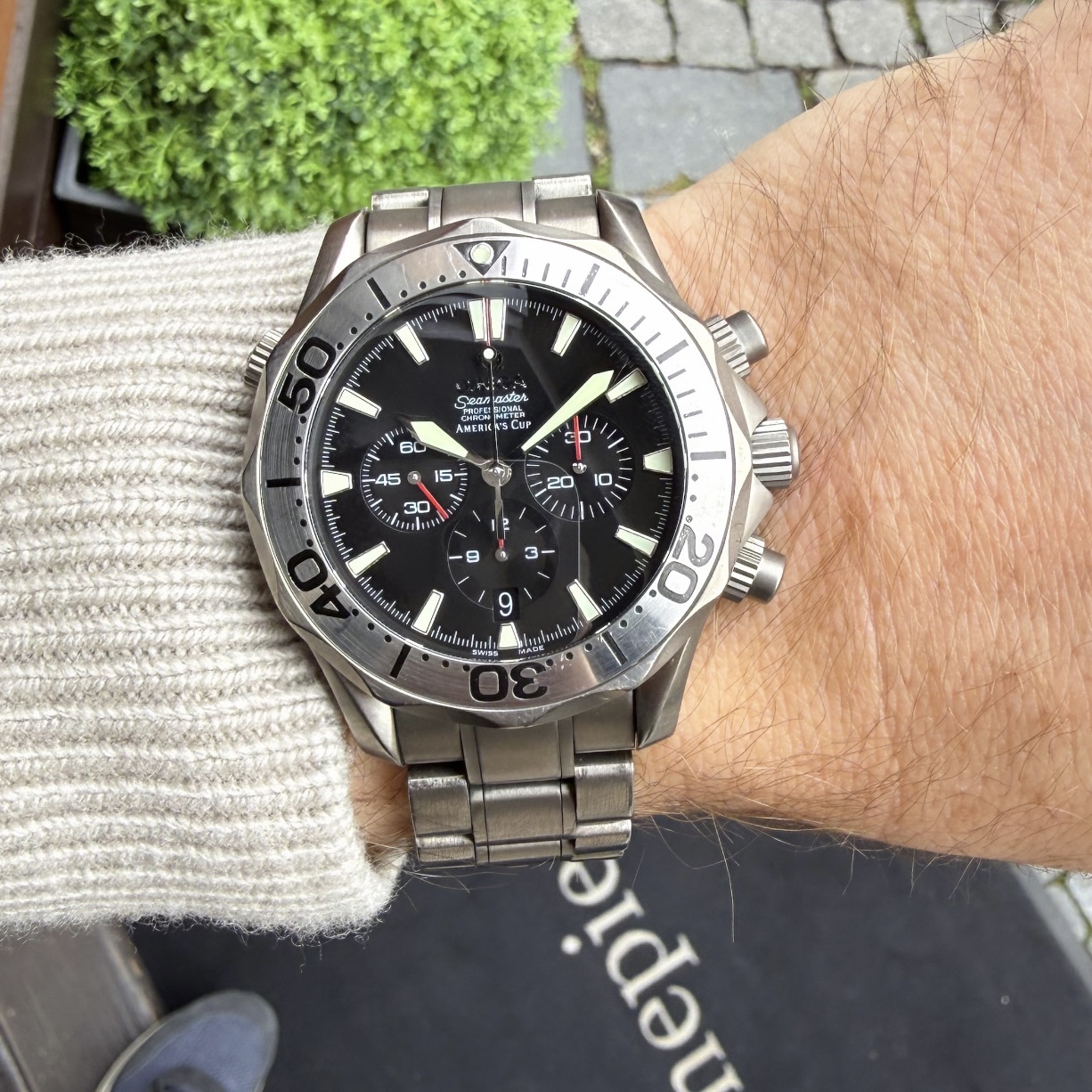 Omega Seamaster Diver 300M America's Cup Titanium