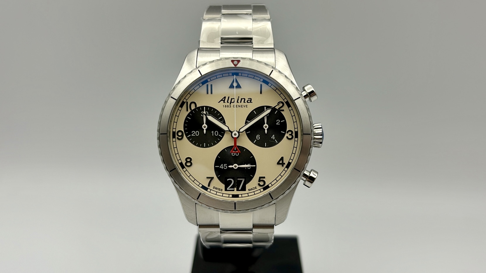 Alpina Startimer Pilot Chronograph Big Date Montre - AL-372WB4S26B