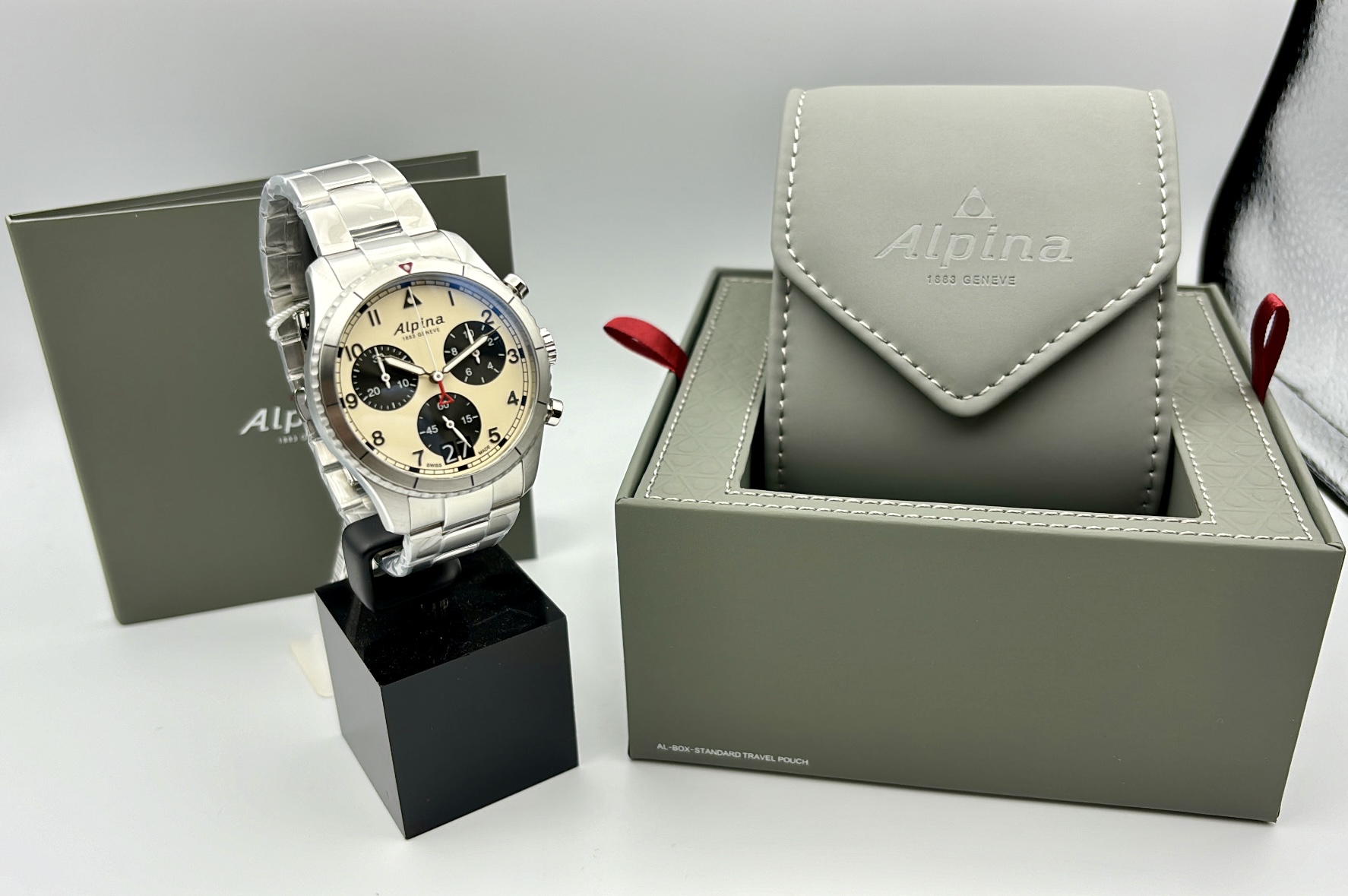 Alpina Startimer Pilot Chronograph Big Date Montre - AL-372WB4S26B