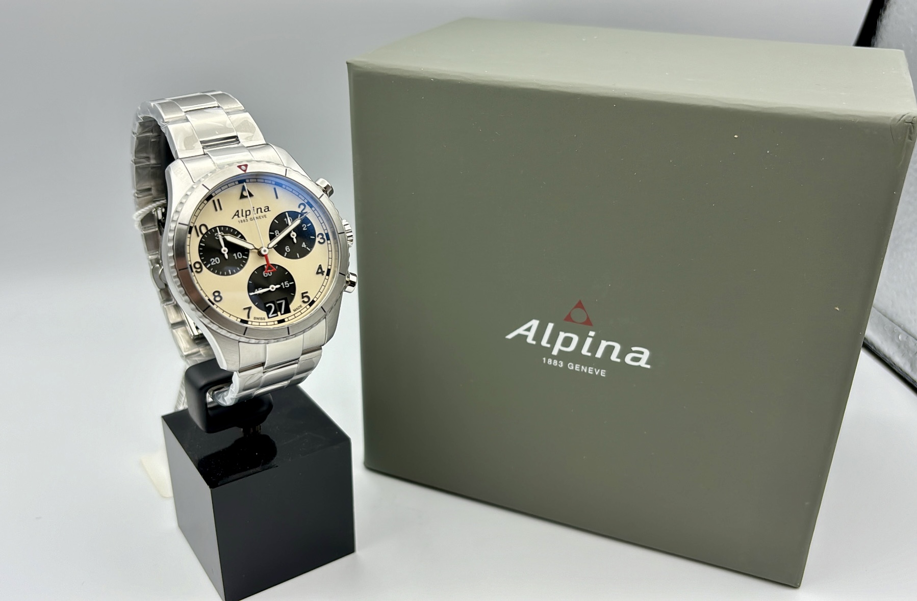 Alpina Startimer Pilot Chronograph Big Date Montre - AL-372WB4S26B