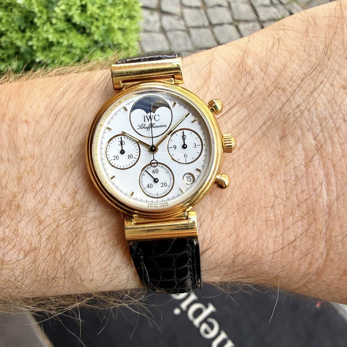 IWC Da Vinci Chronograph 18k Yellow Gold
