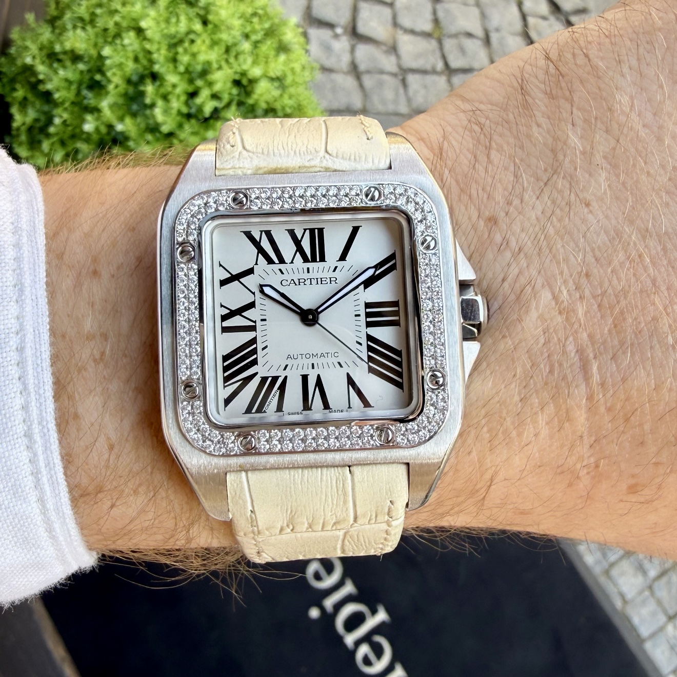Cartier Santos 100 XL Diamonds